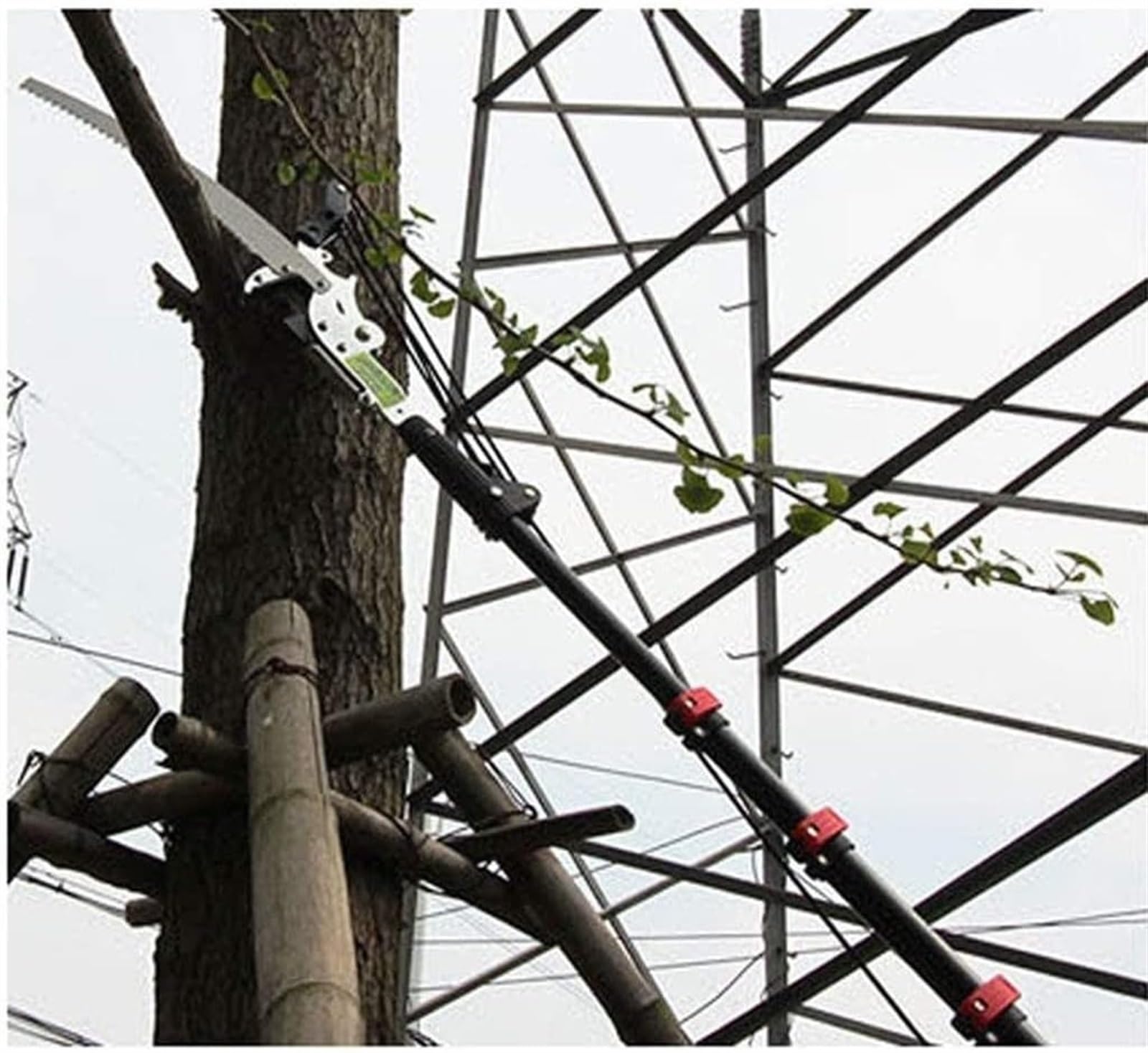 Potatori telescopici for alberi 1 sega ad asta telescopica Altezza estensibile Sega da potatura Attrezzi da giardinaggio Rami paesaggistici (Size : 7.2m)
