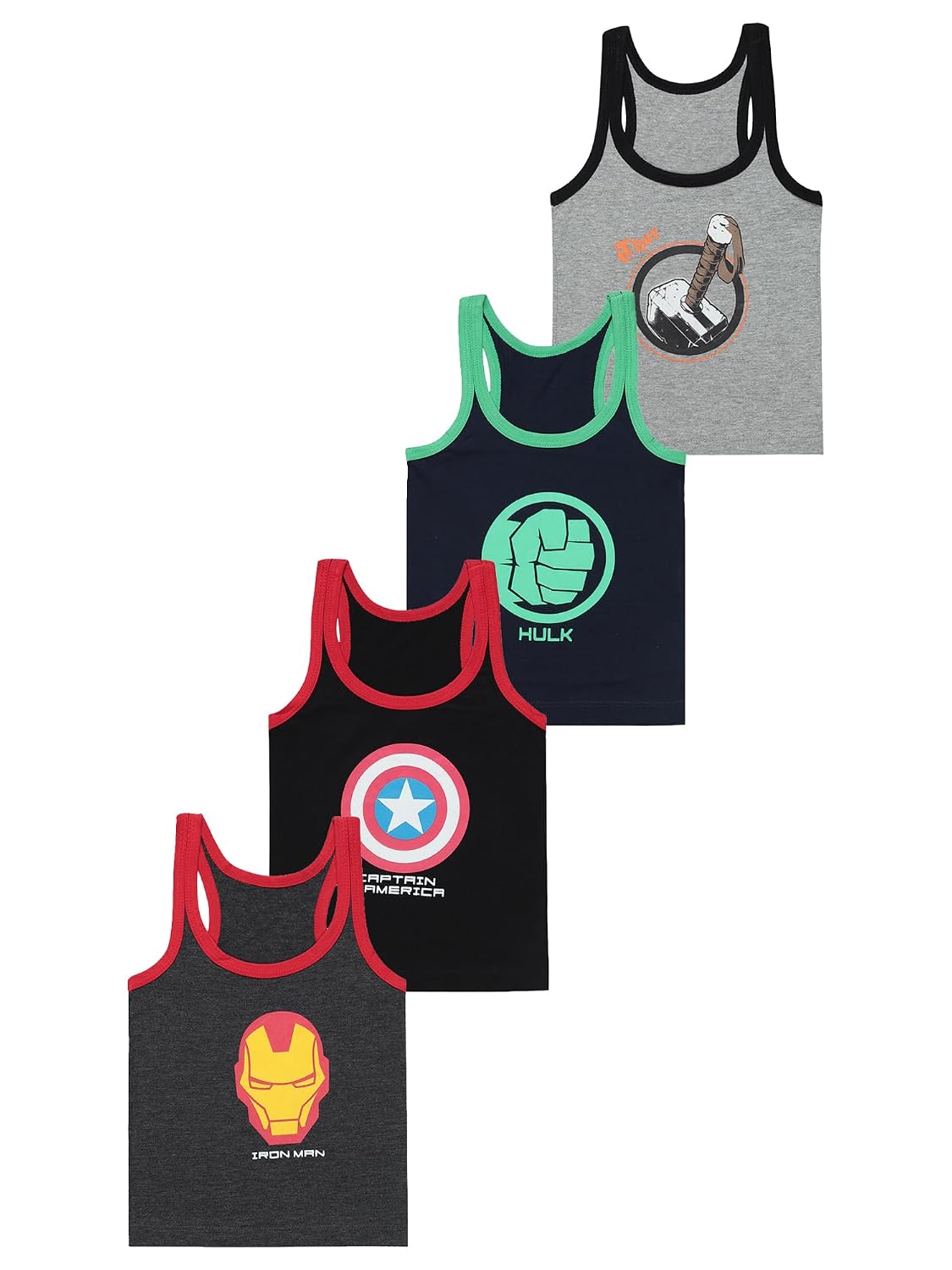 BODYCARE Kids Boy's Regular fit Avenger Printed Vest 100% Cotton Vest for Boys | Skin Friendly | Lightweight | Sleeveless ... - Review, Price and Buying Guide