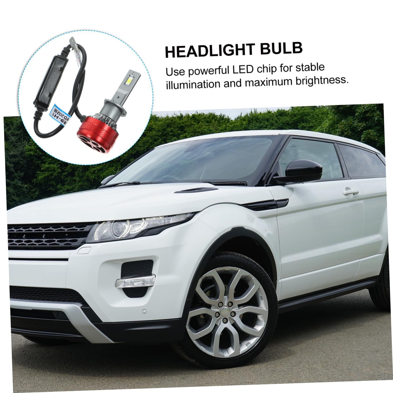 ULTECHNOVO Bombillas De Coche Faros Led Bombilla De Faro Para Luz De Cruce y Carretera De Luz Coche