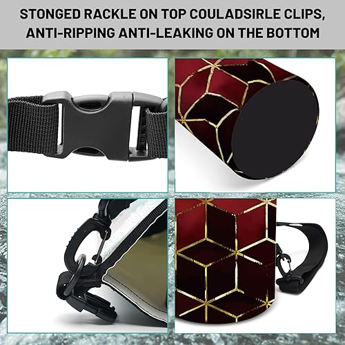 Miniatura 3 de Bolsa seca impermeable, mochila impermeable geométrica degradada 5L10L20L, bolsas flotantes y ligeras para kayak, canotaje, pesca, natación y