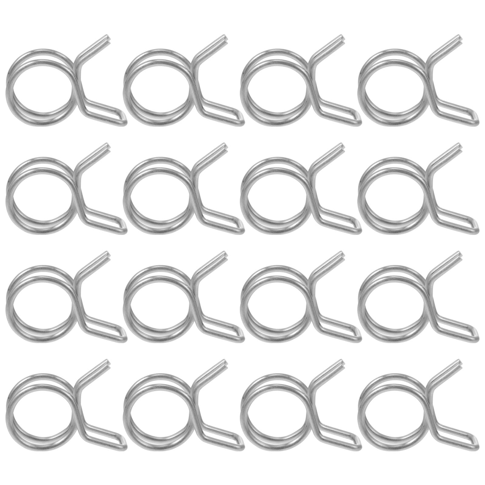 Collier de serrage double Milisten 100 pcs en acier inoxydable 1/27 pouce pour tuyau