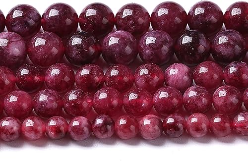 36 cuentas espaciadoras redondas sueltas de jade natural de 0.394 pulgadas para hacer joyas, cuentas de piedra de energía curativa, pulseras y