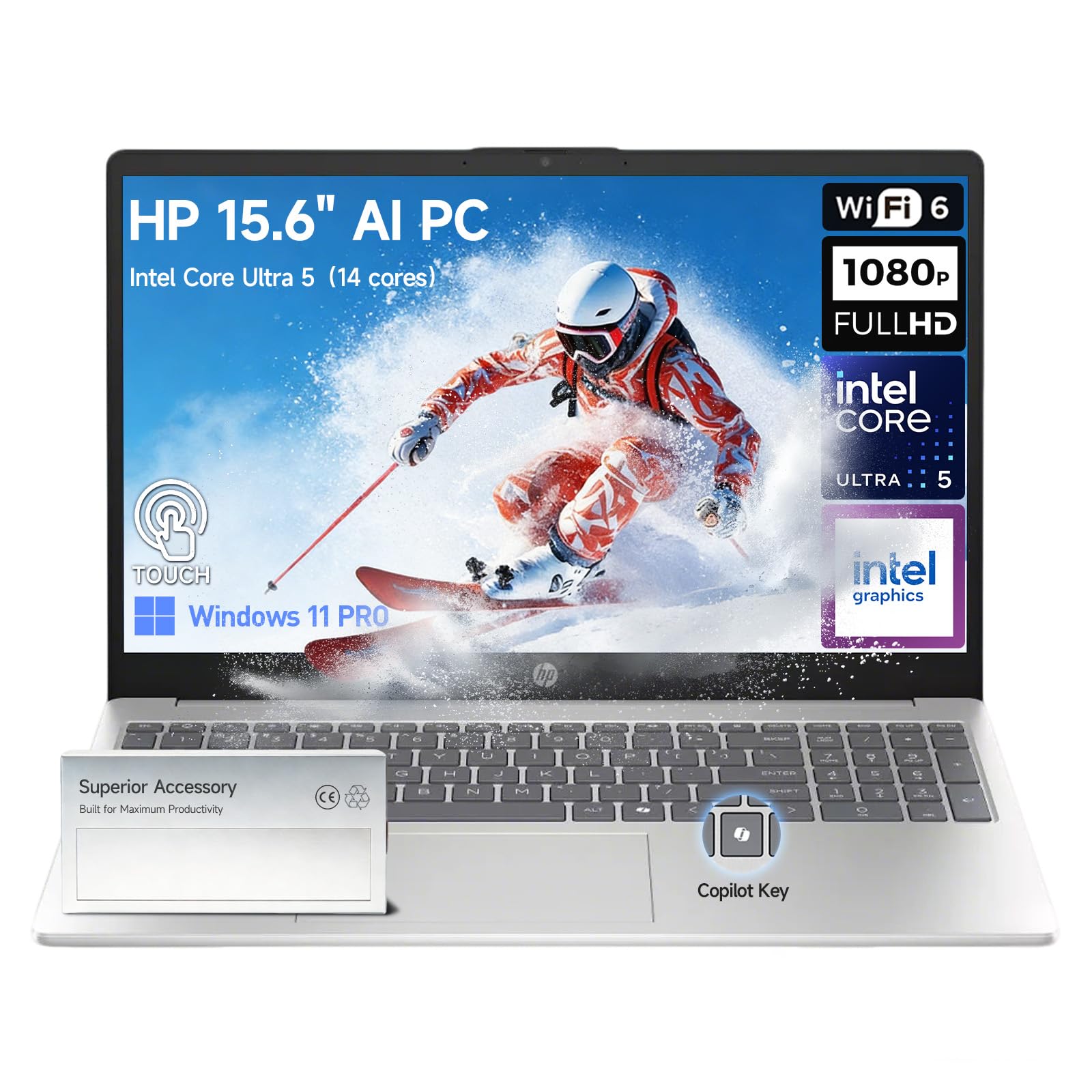 Amazon.com: HP Laptop 15 Touchscreen Computer, Intel Core Ultra 5