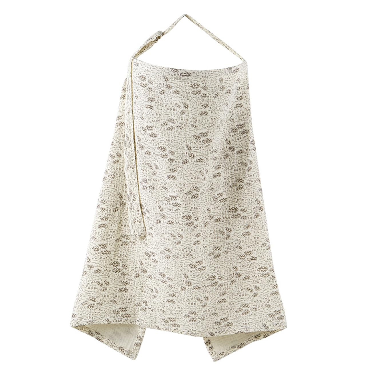 Muslin Nursing Covers For Breastfeeding,Breast Feeding Cover,Privacy Breast Feeding Cover With Arch Neckline For Mom,Soft 360° Coverage Breathable Lightweight Apron For Privacy Shield,24.4x37.4in(A)