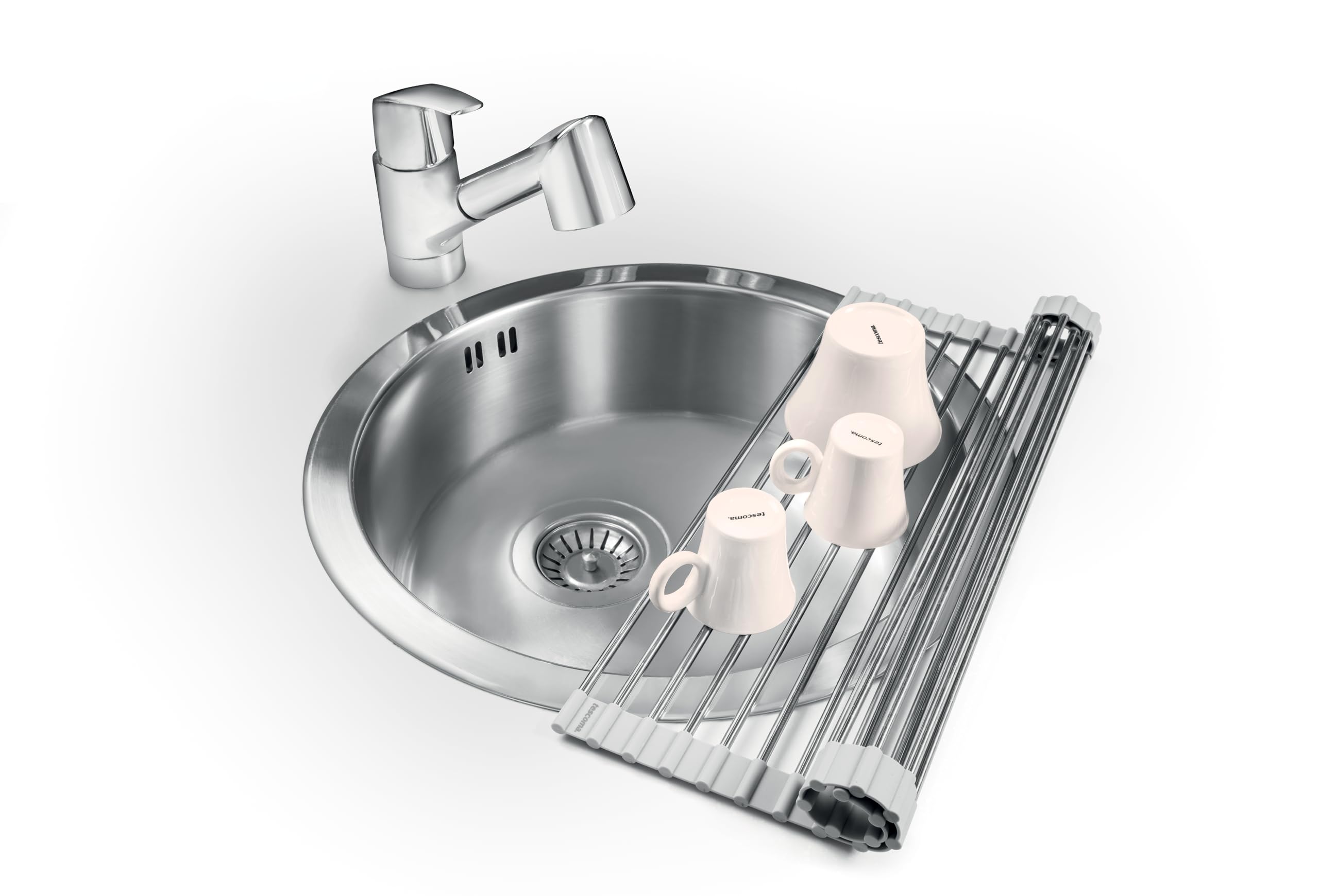 Tescoma 900747 Sgocciolatoio arrotolabile da lavello 46x34 cm, linea Puro