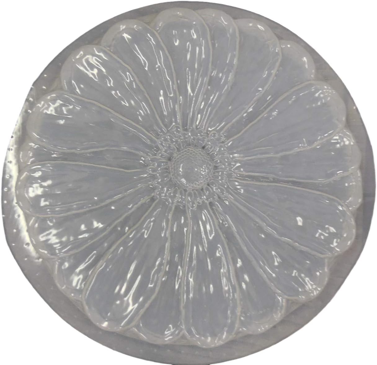 Round Flower Plastic Craft Mold use with Concrete or Cement to Make Stepping Stones 1143