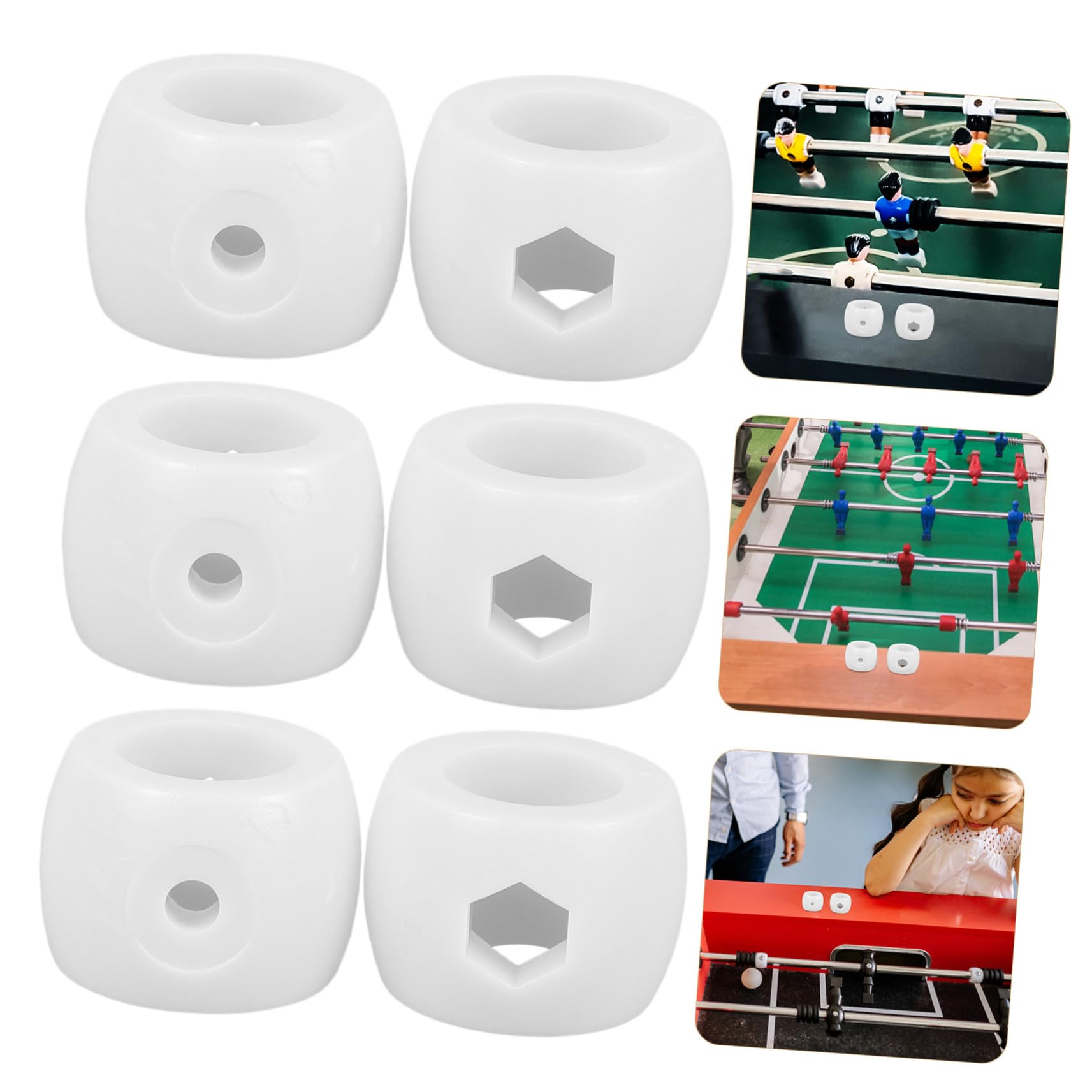 BESPORTBLE 24 pezzi Accessori Calcio Balilla Plastica Posizionatore Aste Goal Parti Ricambio Tavolo Calcio