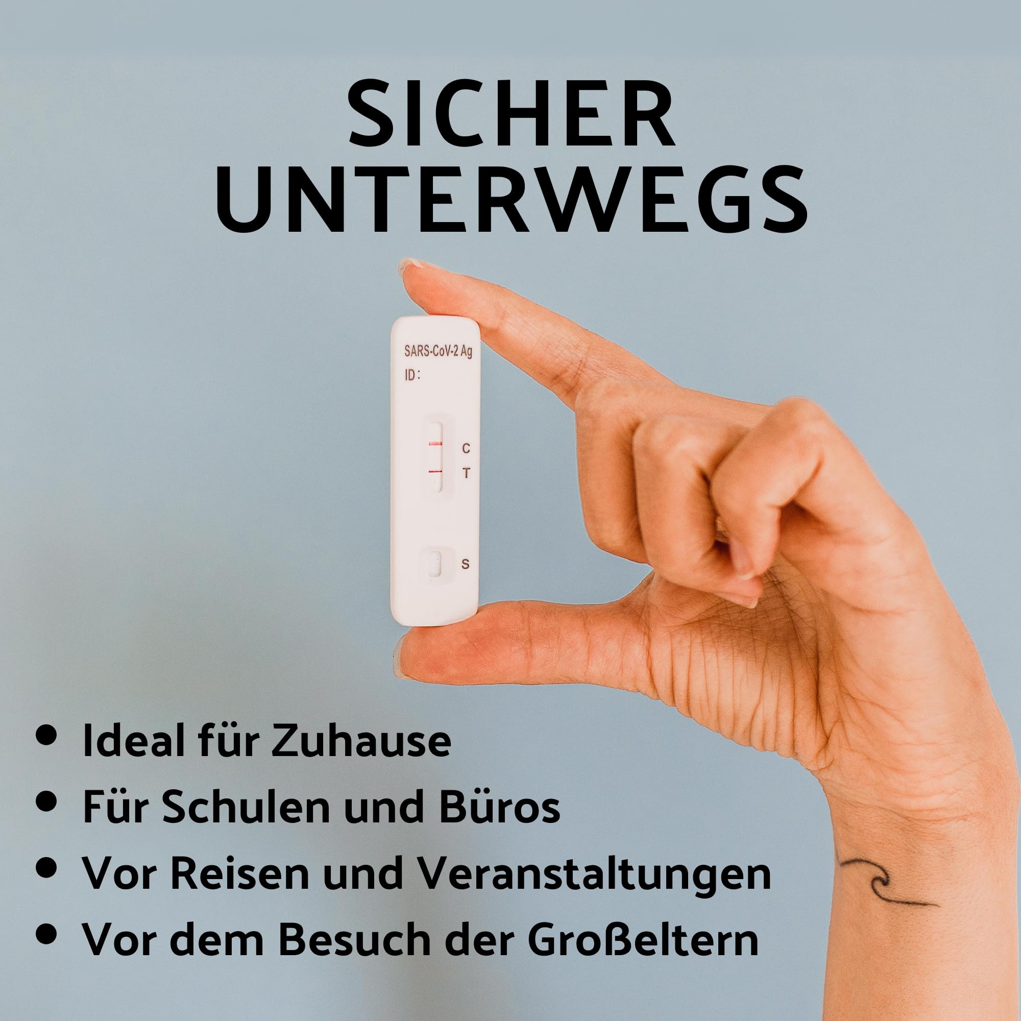 COVID-19 Antigen Schnelltest I 15 Stück I Corona Schnelltest für Zuhause mit CE1434 Zertifizierung I Laientest + E-Book (Let's talk about Gesundheit) I MHD 11/24