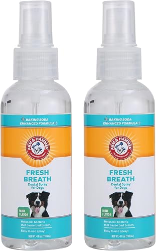 Arm & Hammer for Pets Dog Oral Care Spray Mint Flavor Breath Freshener Baking So