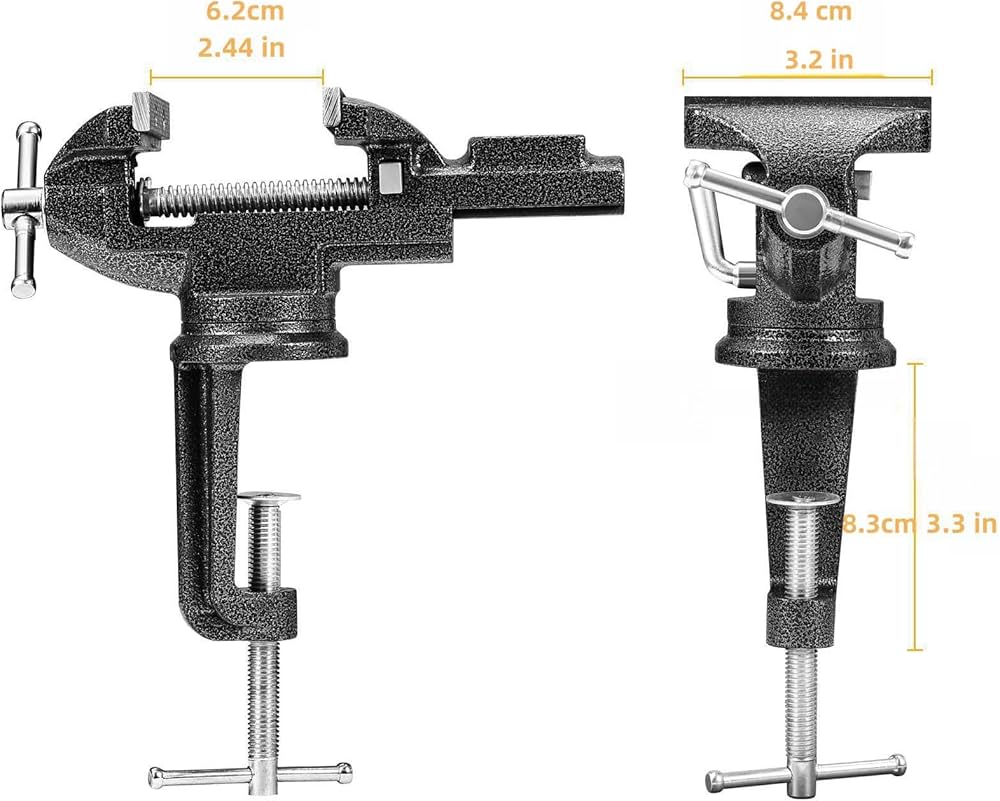 Amazon.co.jp: 万力 テーブルバイス 卓上万力 口幅約84 mm 最大開口約