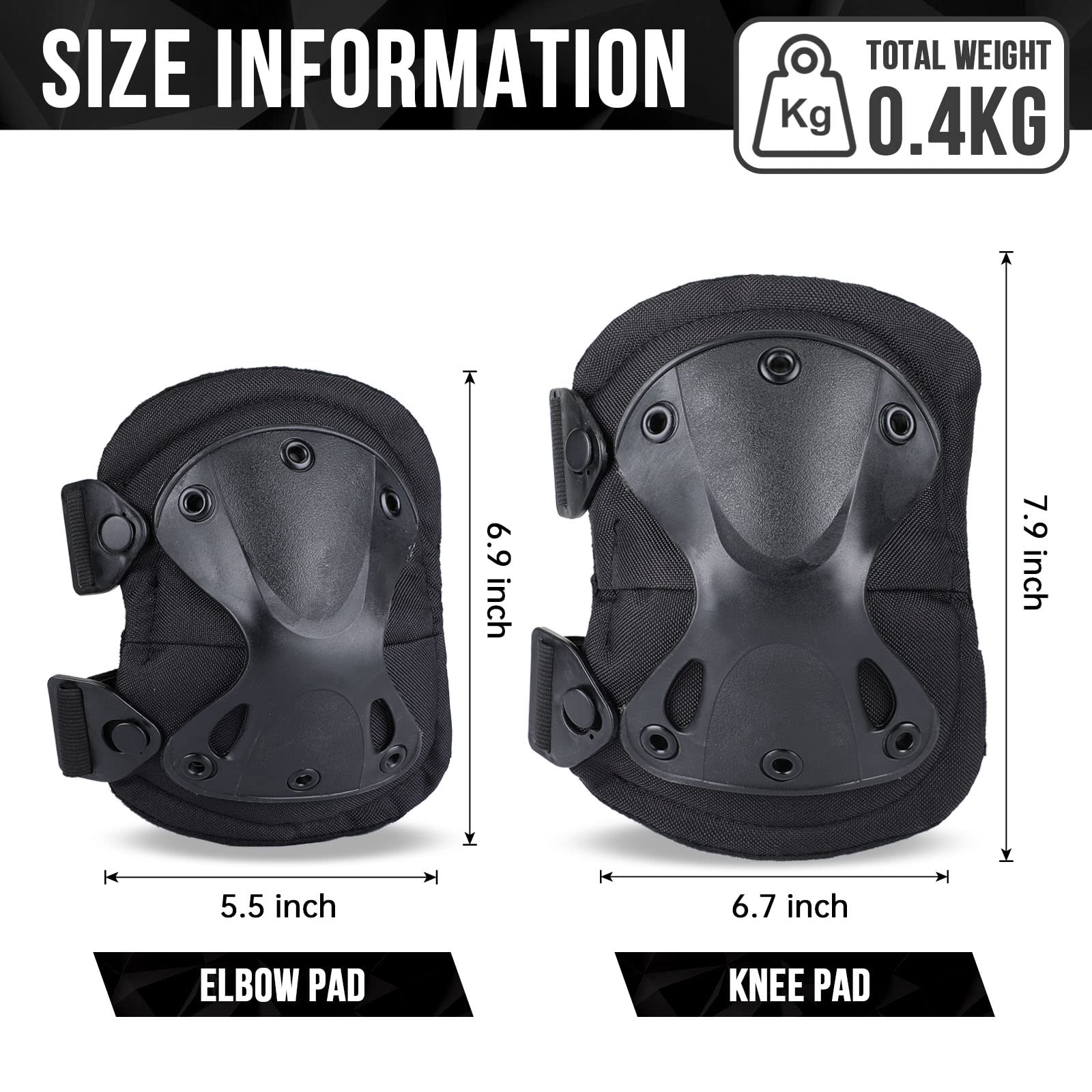 BAIGIO Taktische Knieschoner Ellenbogenschützer Army Knieschoner für CS Paintball Jagd Airsoft