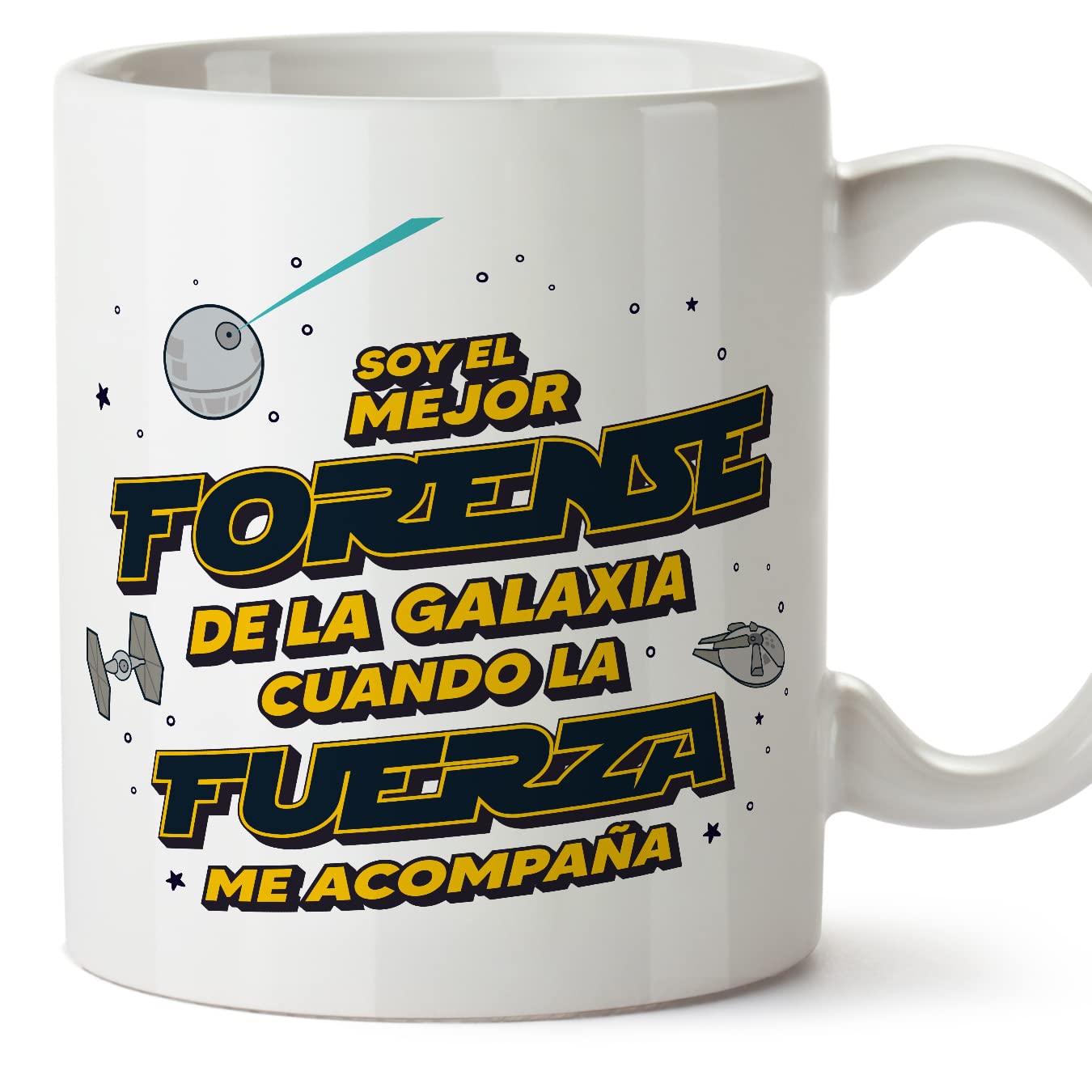 MUGFFINS Tazas para JEFE hombre - En Español - Mejor de la Galaxia Cuando Fuerza me Acompaña - 11 oz / 330 ml - Regalo original y divertido — view 31