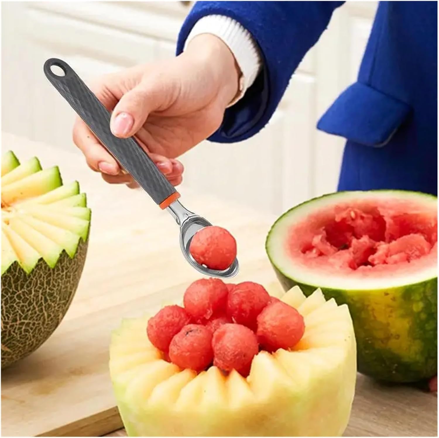 Ice Cream Scoop With Trigger Ice Cream Scooper Stainless Steel, Metal Icecream Scoop Spoon Kitchen Gadget
