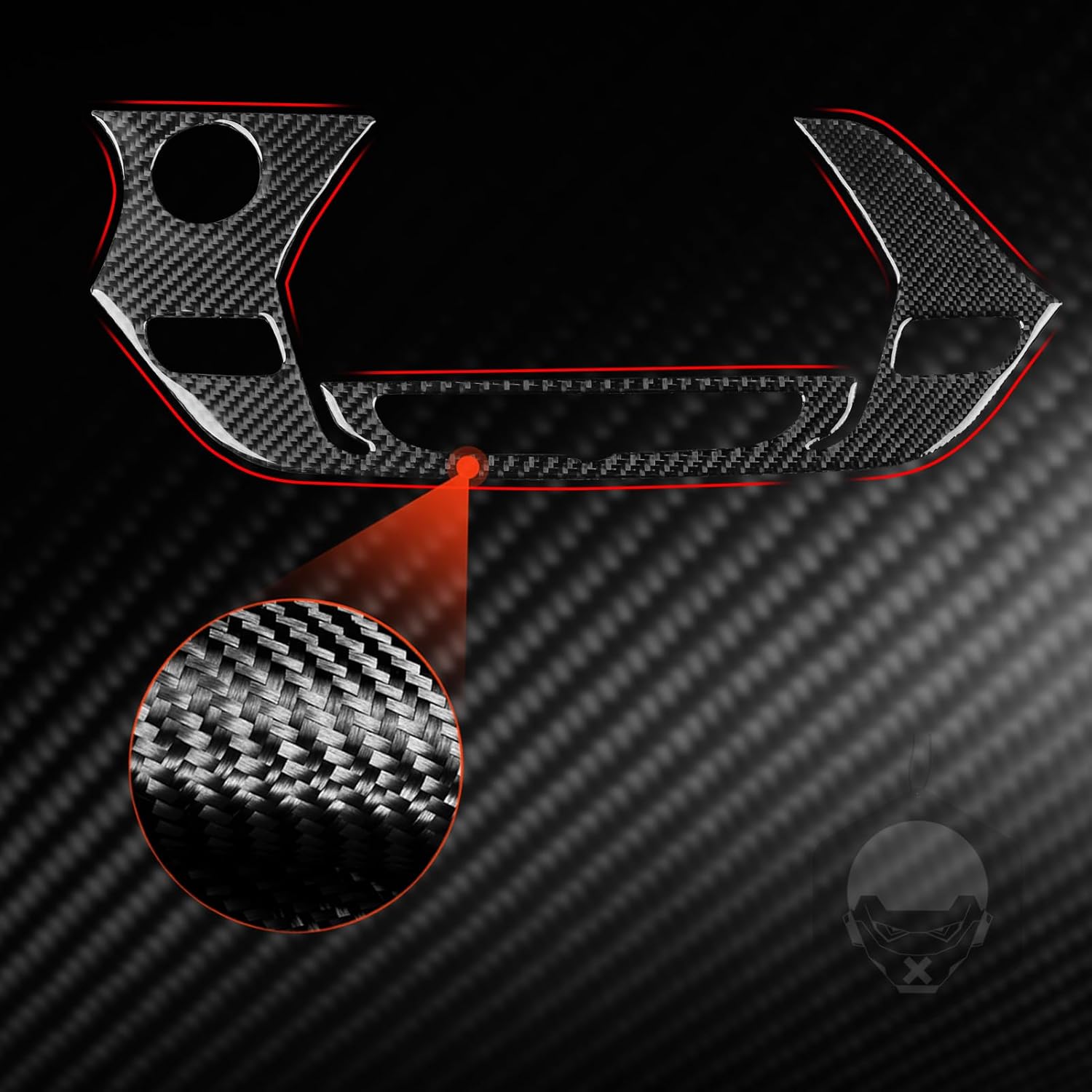 NVCNX Real Premium Carbon Fiber for Chevy/Chevrolet Blazer Accessories 2019-2022 2020 2021 LT 1LT 2LT 3LT RS Premier Car Dash Navigation Panel Cover Interior Trim Sticker Decal 1PC