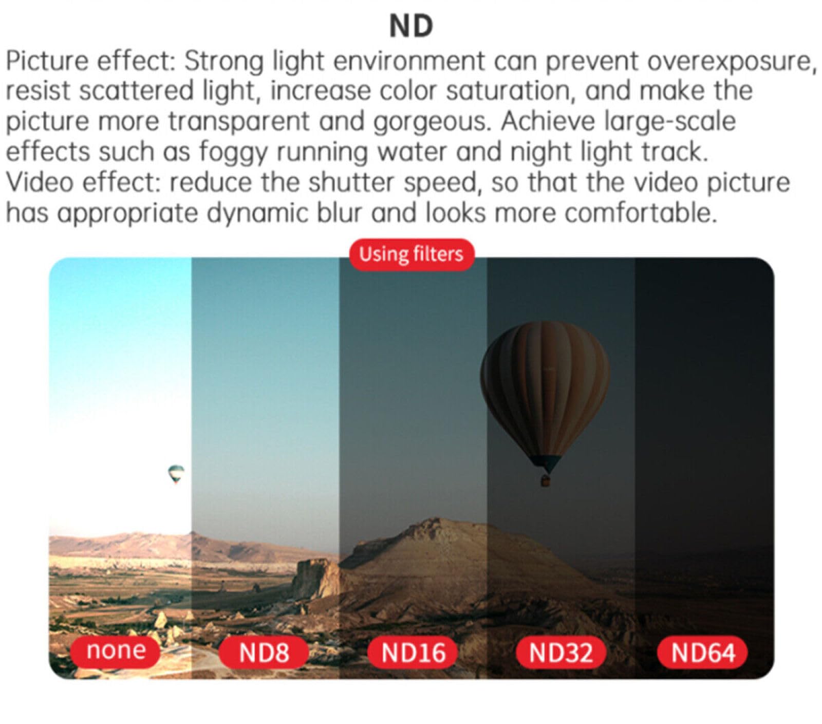 Lens Filter with Multi-Layer Coating Process Optical Glass Drone Aluminum MCUV CPL ND8 ND16 ND32 ND64 Filter for DJI AIR 3