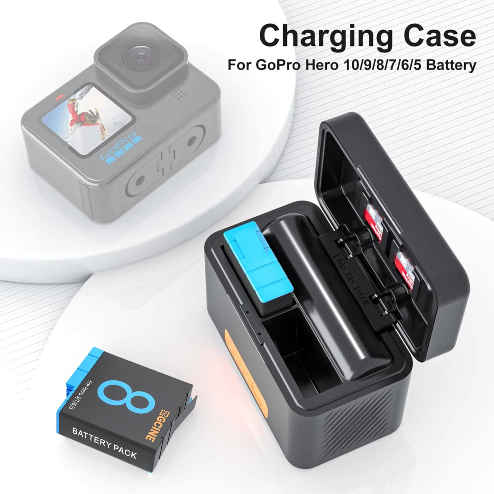 Amazon.com : ZGCINE PS G10 Mini with 2 Batteries for GoPro Hero 8
