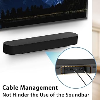 Soundbar Mount Compatible for Sonos Beam Wall Mount Bracket | Compatible with Gen 1 & Gen 2 Sonos Beam Sound Bar, Black