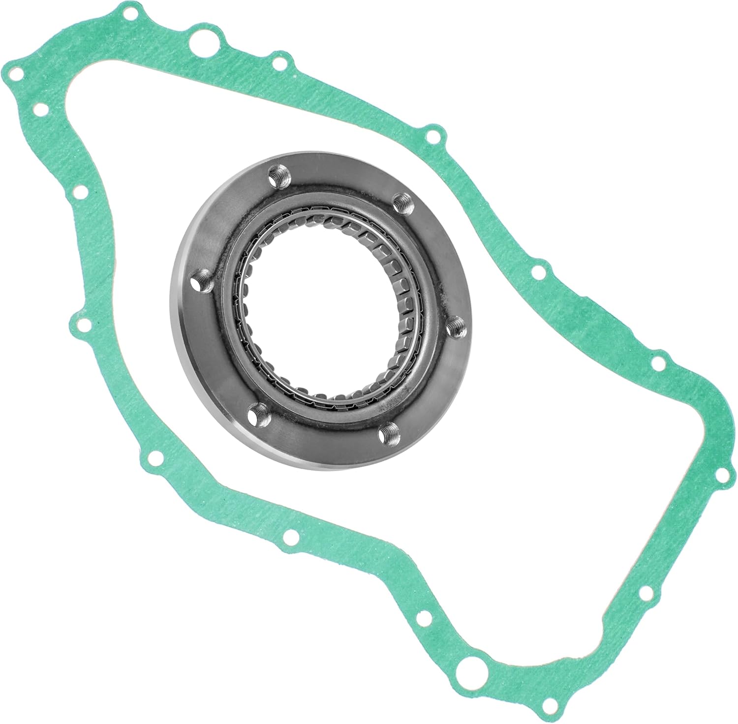 Caltric Starter Clutch One Way Sprag and Gasket Compatible with Arctic Cat 500 Auto 4X4 2003 2004 2005-2009