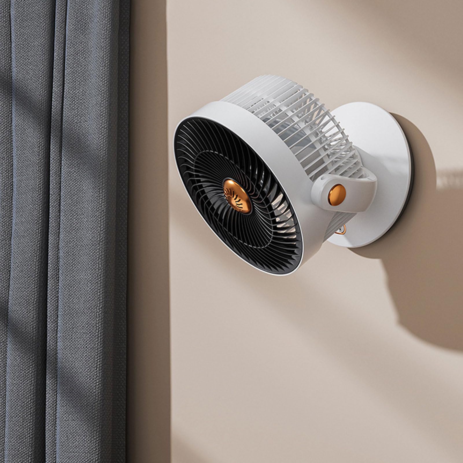 Ventilatore da Scrivania Oscillante, Circolatore d'aria Portatile USB, Raffreddatore d'aria Personale con 4 Impostazioni di velocità e Luce Notturna Soffusa, Ideale per Casa, Ufficio e