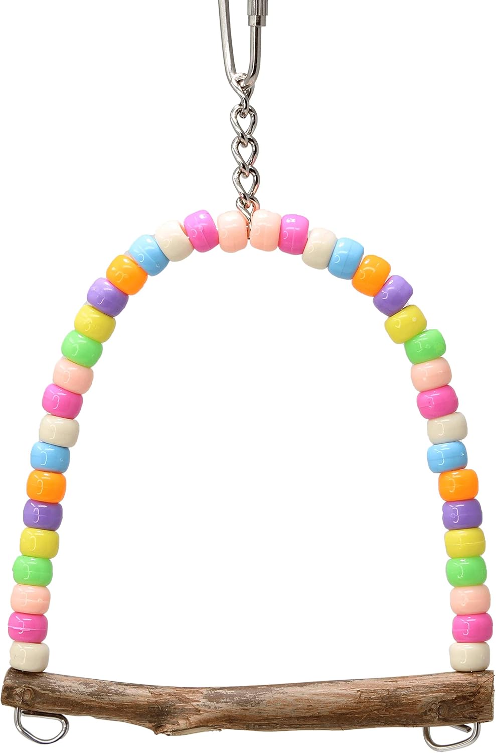 Bonka Bird Toys 940 Tiny Pastel Swing Parrot Bird Toy Finch Parrotlet Cages Parrot Cage Parakeet Cockatiel Budgie Perch