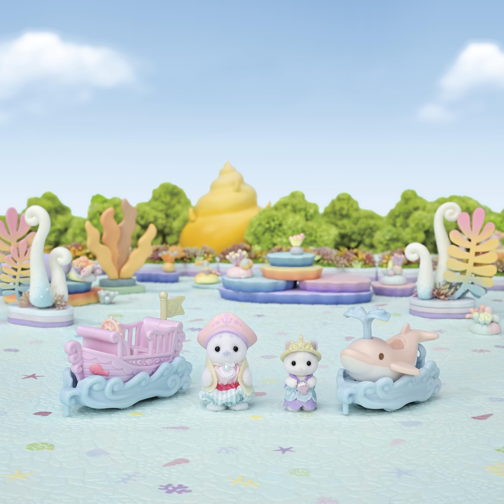 Sylvanian Families - 5820 Amusement Park Ride Set -Ride the Waves- Dollhouse Playsets, Centre, Multicolor - Image 3