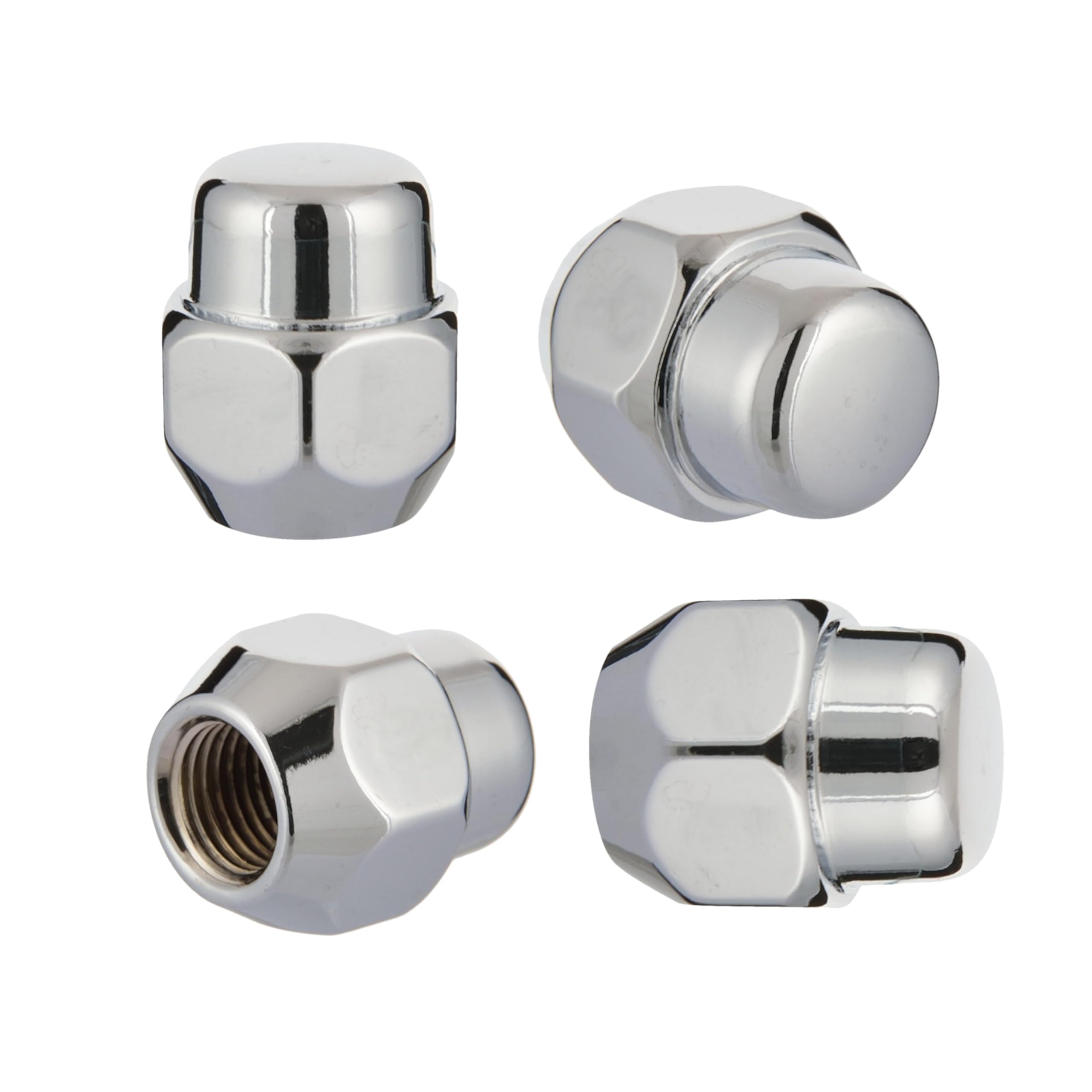 Stainless-Steel Anti-Rust Chrome Plating Wheel Nut for Hyundai I 10, I 20, Xcent, Eon, Set of 4