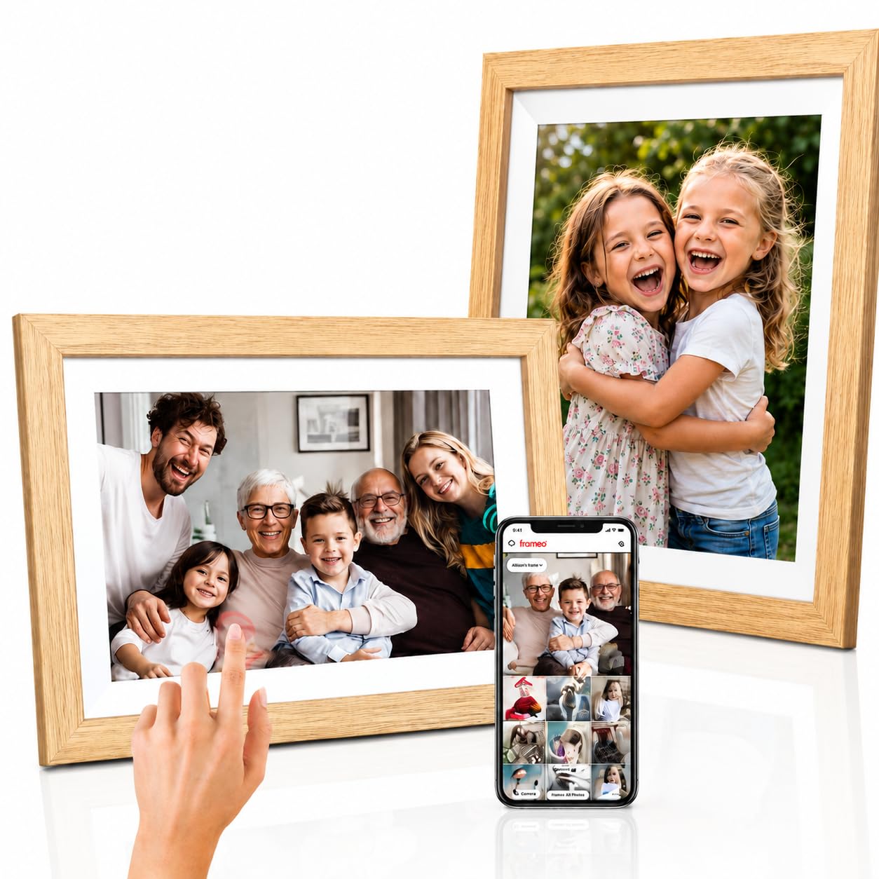 Cyfrowa ramka na zdjęcia 10,1 cala WiFi Frameo ekran dotykowy IPS HD 32 GB Wozinsky