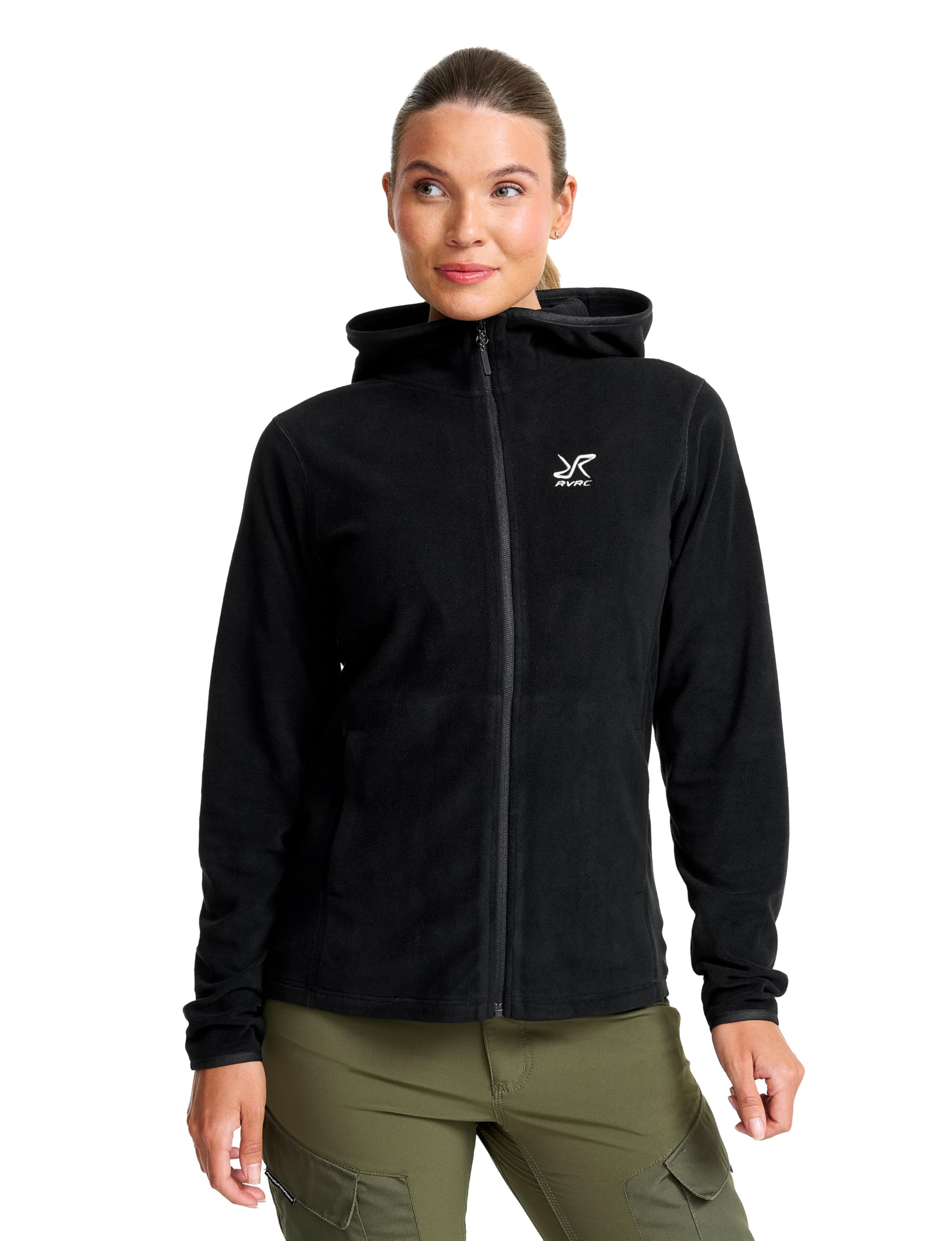 RevolutionRace Hiker Fleece Hoodie für Damen, Leichter und elastischer Fleece-Hoodie