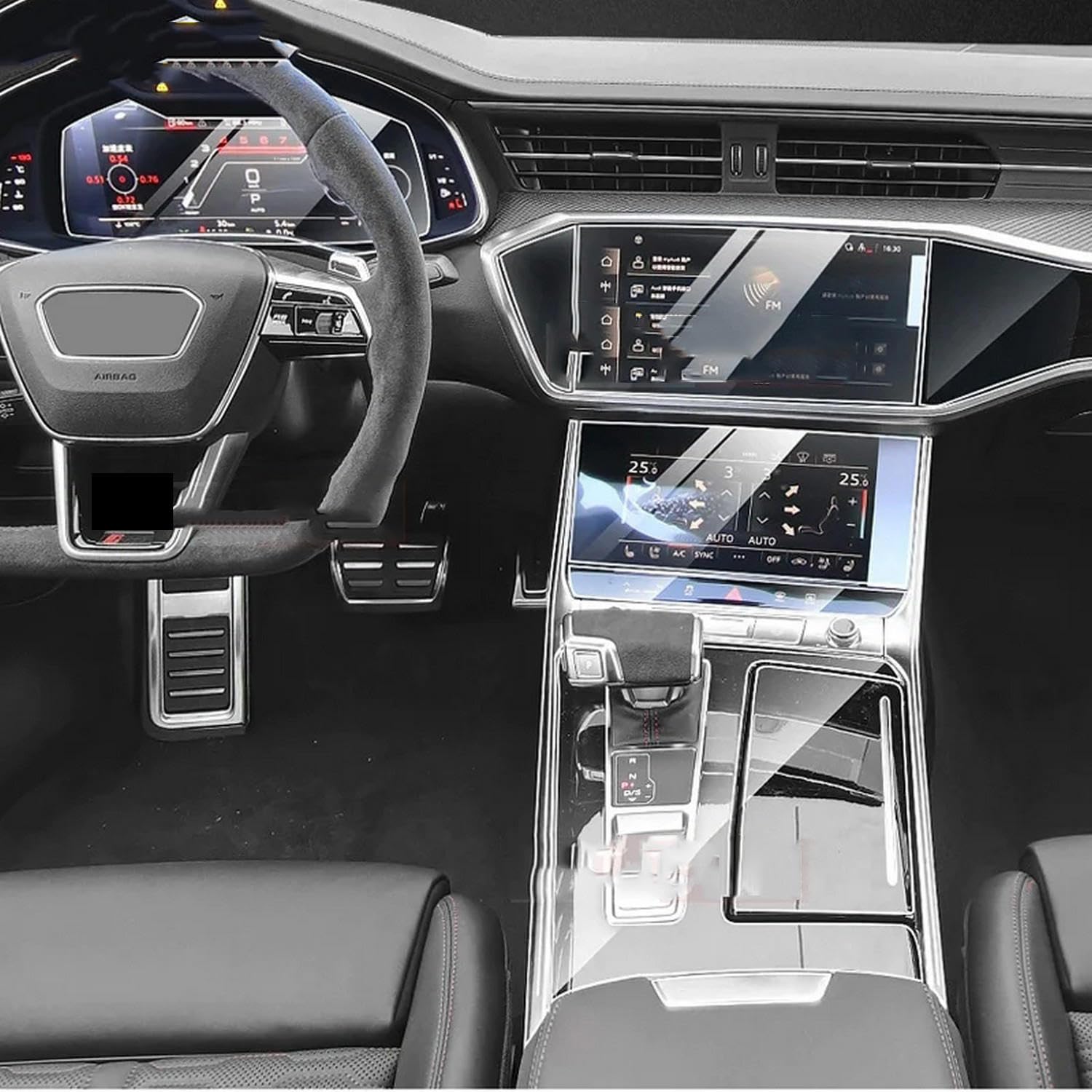 Film TPU transparent Audi S6 RS6 haute résistance intérieur