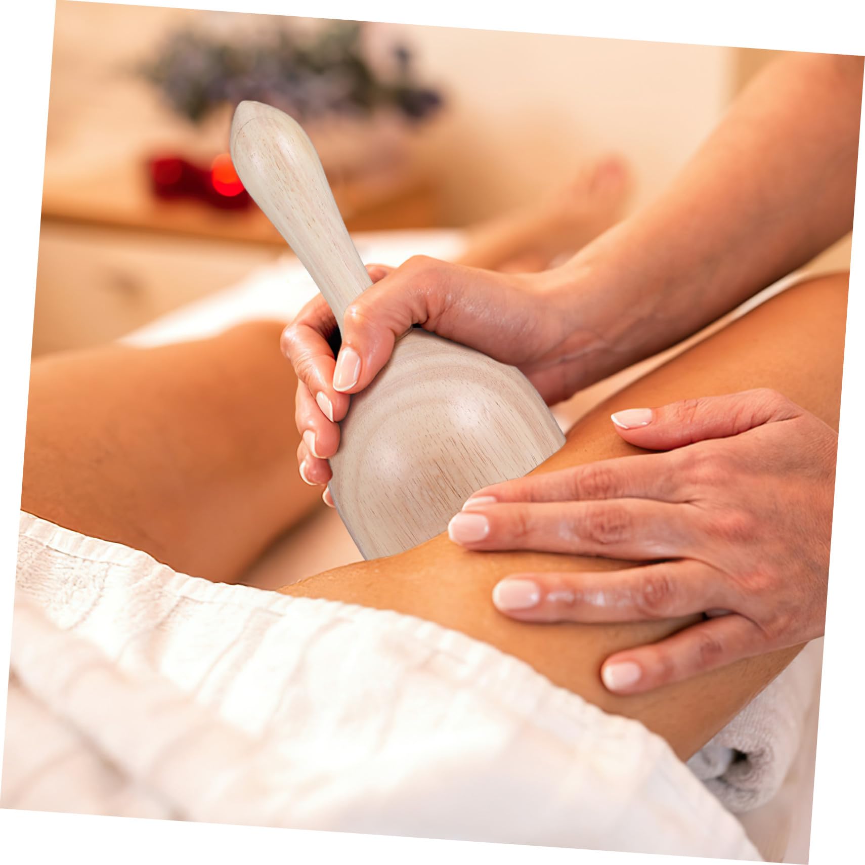 Outils de Massage en Bois Accessoires Portatifs pour Soulager la Fatigue et Apaiser le Corps Ensemble de 6 pour Travail de Bureau Prolongé pour Hommes et Femmes