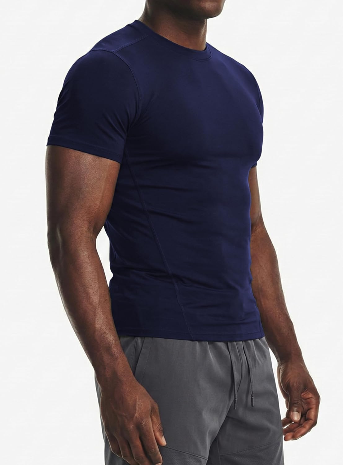 Men's Compression Shirts Short Sleeve Moisture Wicking Tactical Workout T Shirt Base Layer Undershirts