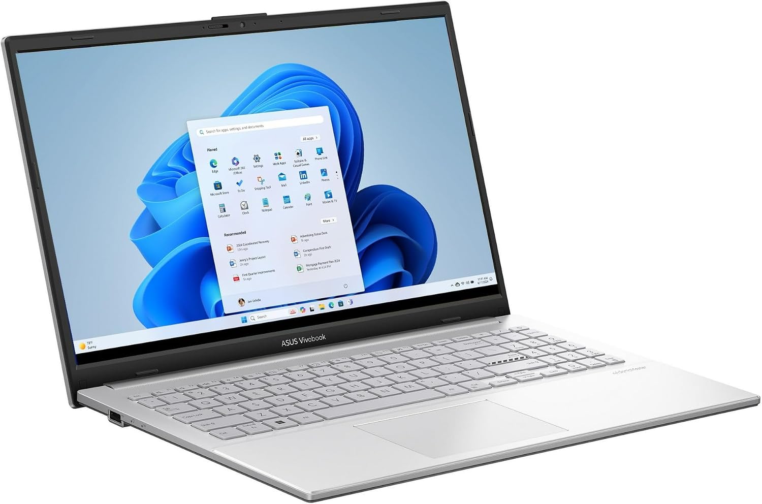 ASUS Vivobook 15.6" FHD PC Laptop|AMD Ryzen 5 7520U(Beat i7-1255U)|AMD Radeon Graphics|WIFI5|Cool Silver| 16GB RAM DDR5 | 512GB SSD | Windows 11 Pro |
