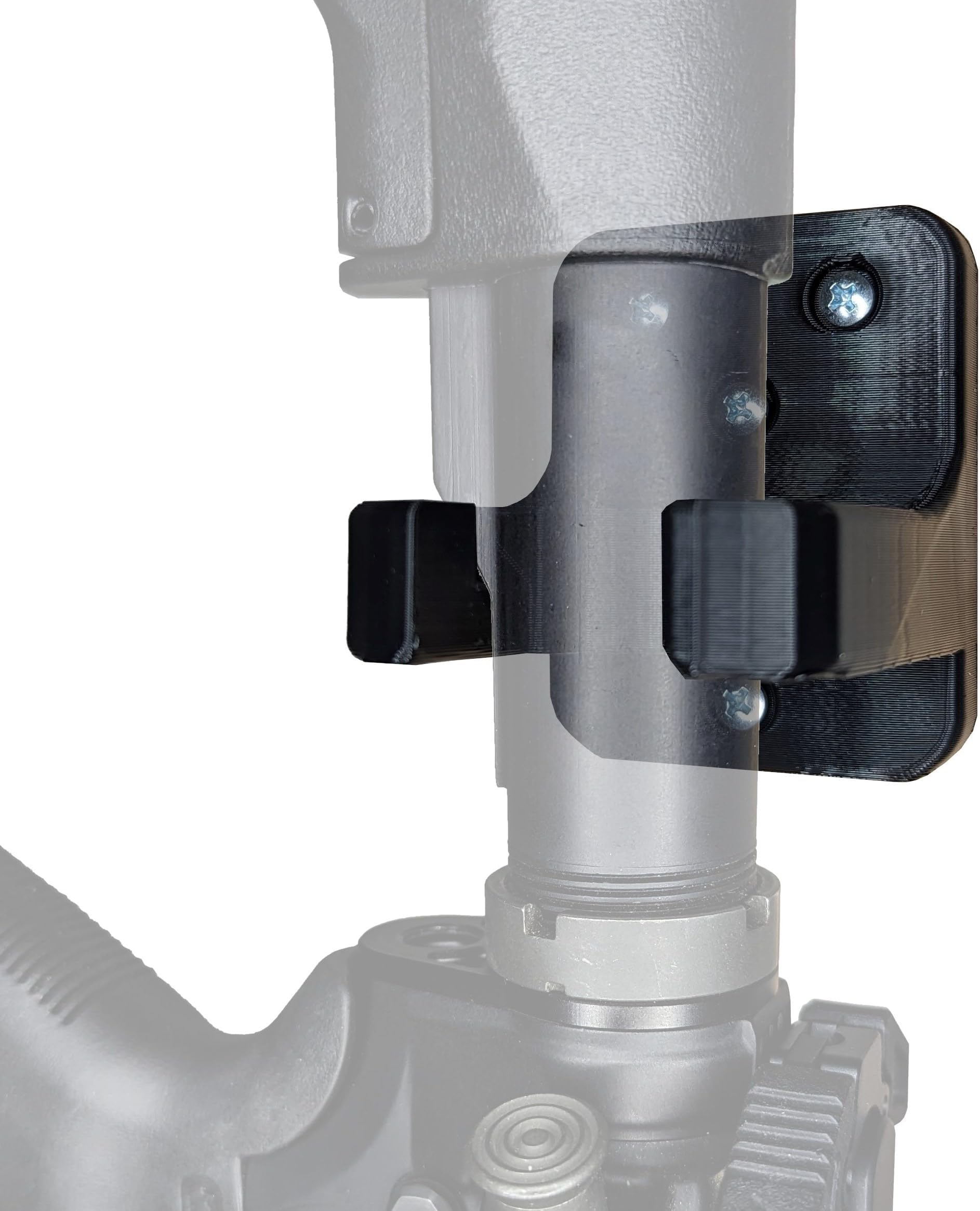 Hammy3DPrints AR Buffer Tube Original Wall Mount Holder Rifle Storage Rack - Compatible with AR 9/10/15 and More