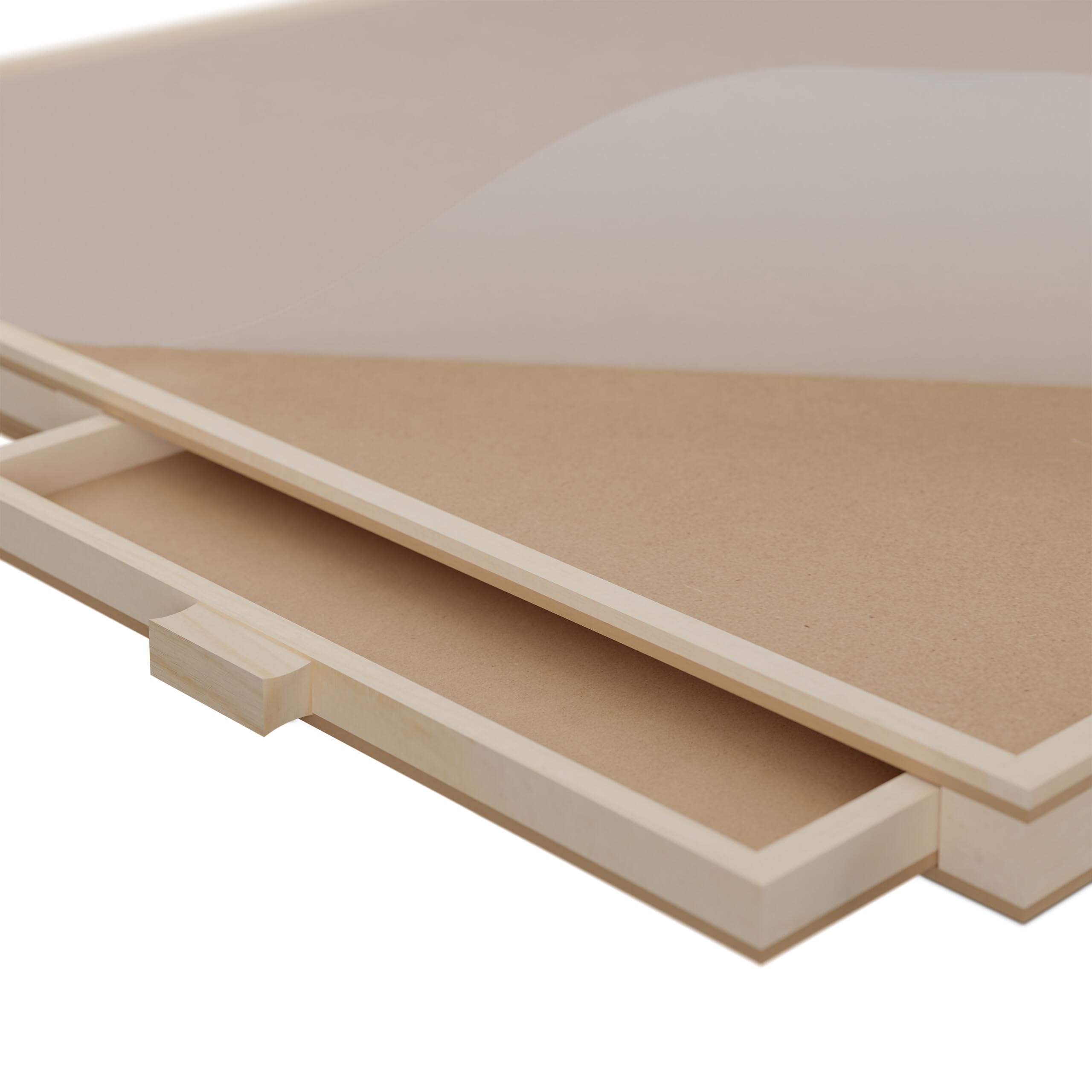 Relaxdays Tablero para Puzzles con 4 Cajones, Organizador Rompecabezas de 1000 Piezas, Giratorio, con Protector, Natural
