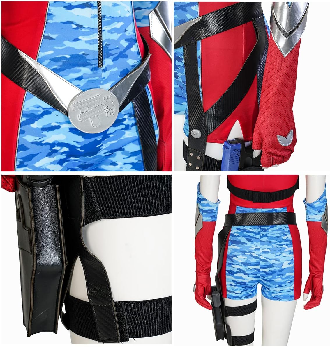 Size S/M.....Firecracker Cosplay Costume, Woman Firecracker Jumpsuit Valorie Curry Battle Suit Halloween Party Outfits