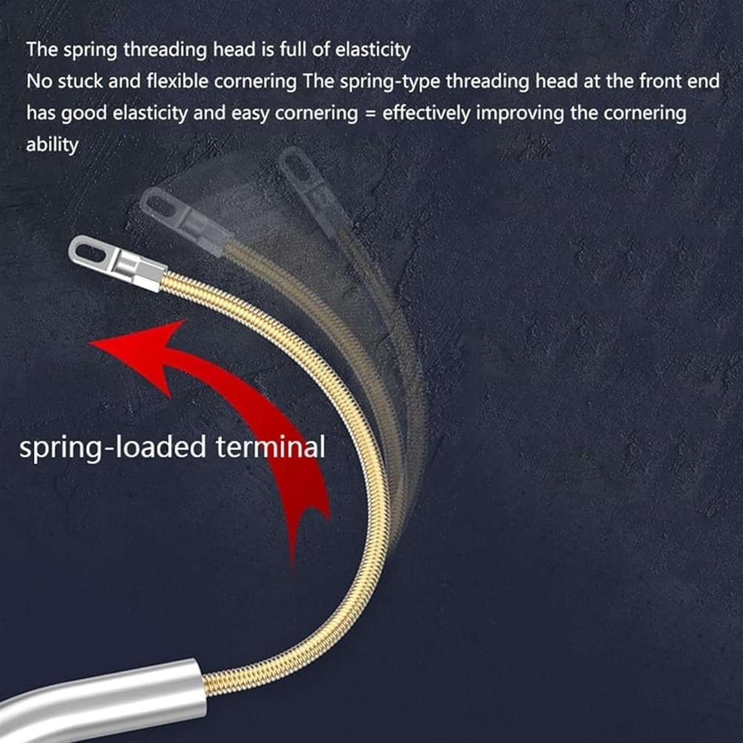 Brushless Lithium Electric Threading Machine, Through Wall Cable Running Rods Tool with Metal Lock Wire, Brushless Lithium Electric Threader Puller, 40m/min Stringing Wire Machine