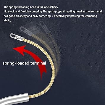 Brushless Lithium Electric Threading Machine, Through Wall Cable Running Rods Tool with Metal Lock Wire, Brushless Lithium Electric Threader Puller, 40m/min Stringing Wire Machine