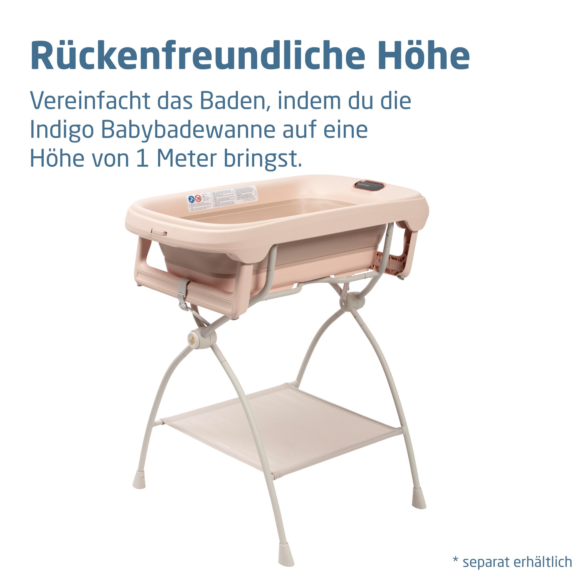 Maxi-Cosi Indigo Badewannenständer, 0–15 Monate, Elegance Beige