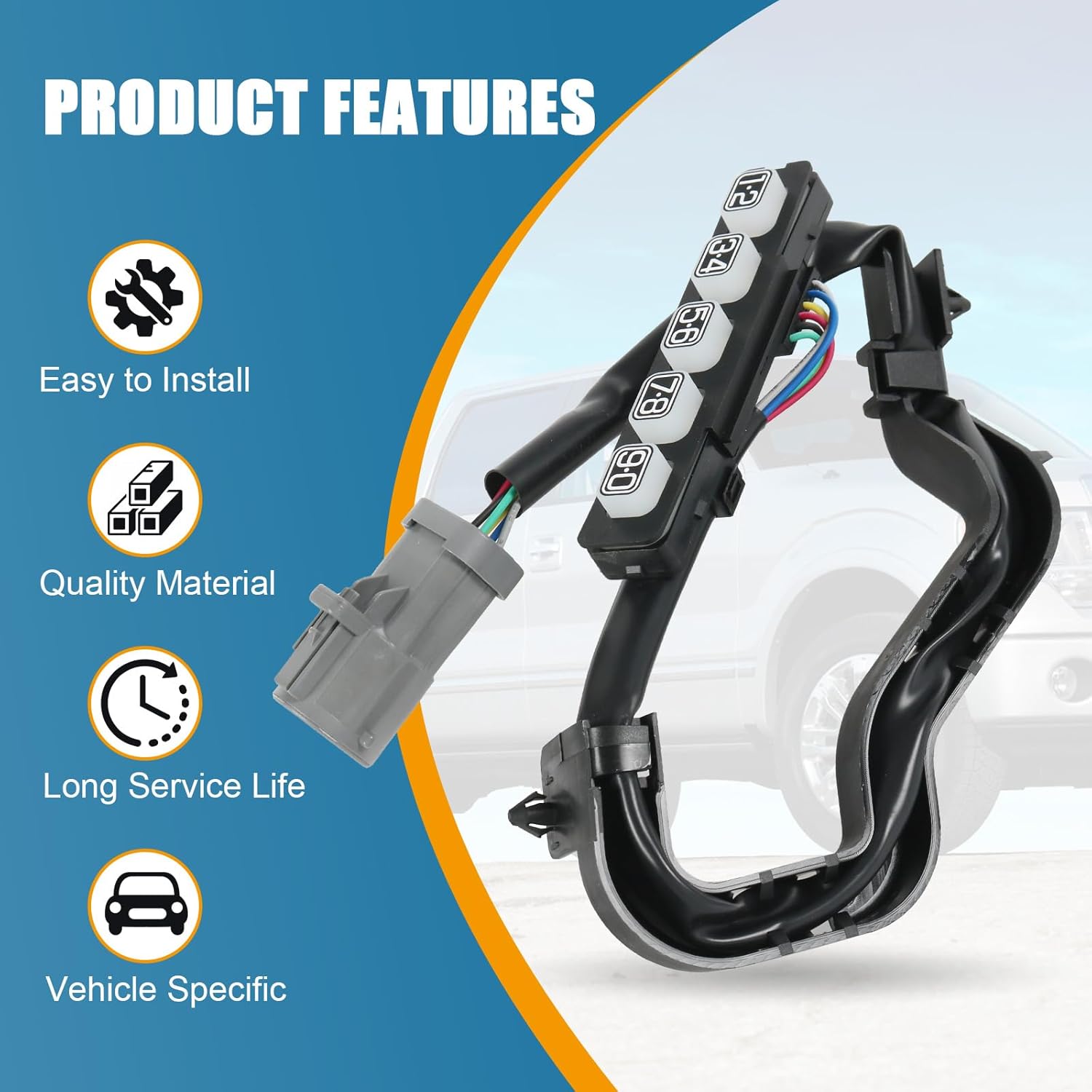 Keyless Entry Wired Door Keypad Actuator Push Button Array Manual Touch Compatible with Ford F-150 2004-2014 Compatible with Lincoln Mark LT 2006-2008 Replaces# AL3Z-14A626-AA