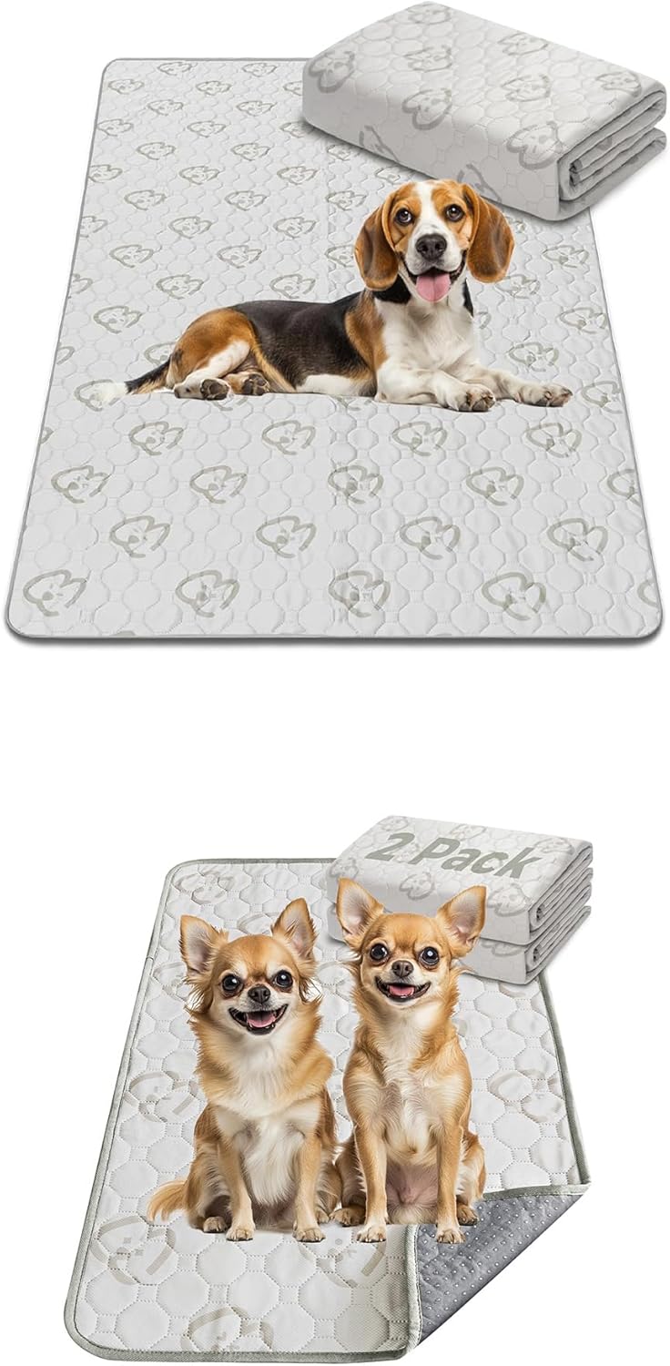 FXW 23" x 17" Washable Pee Pads 2 Pack & 71" x 43" Washable Pee Pads 1 Pack