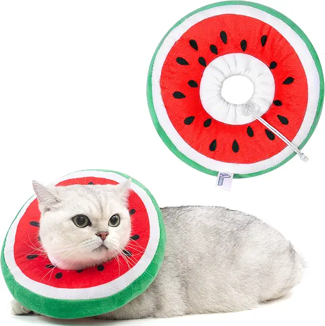 ANWA Soft Adjustable Cat Cone Collar - Kraag voor Kat - Recovery Collar for Kittens