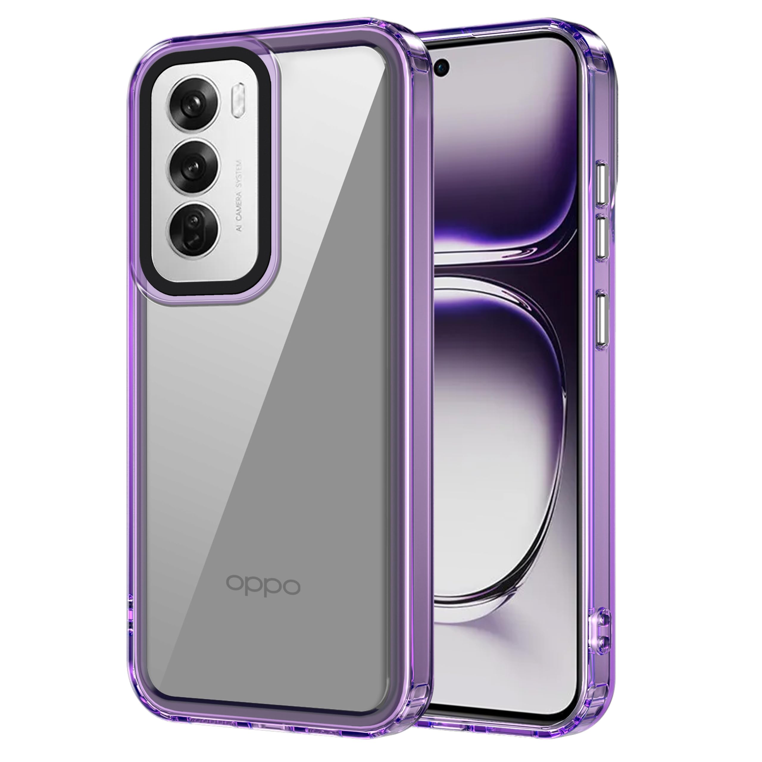 Amazon Basics Back Case Cover for Oppo Reno 12 5G (Polycarbonate, Thermoplastic Polyurethane_Purple) (B0D8YN7XFK) Amazon Price History, Amazon Price Tracker