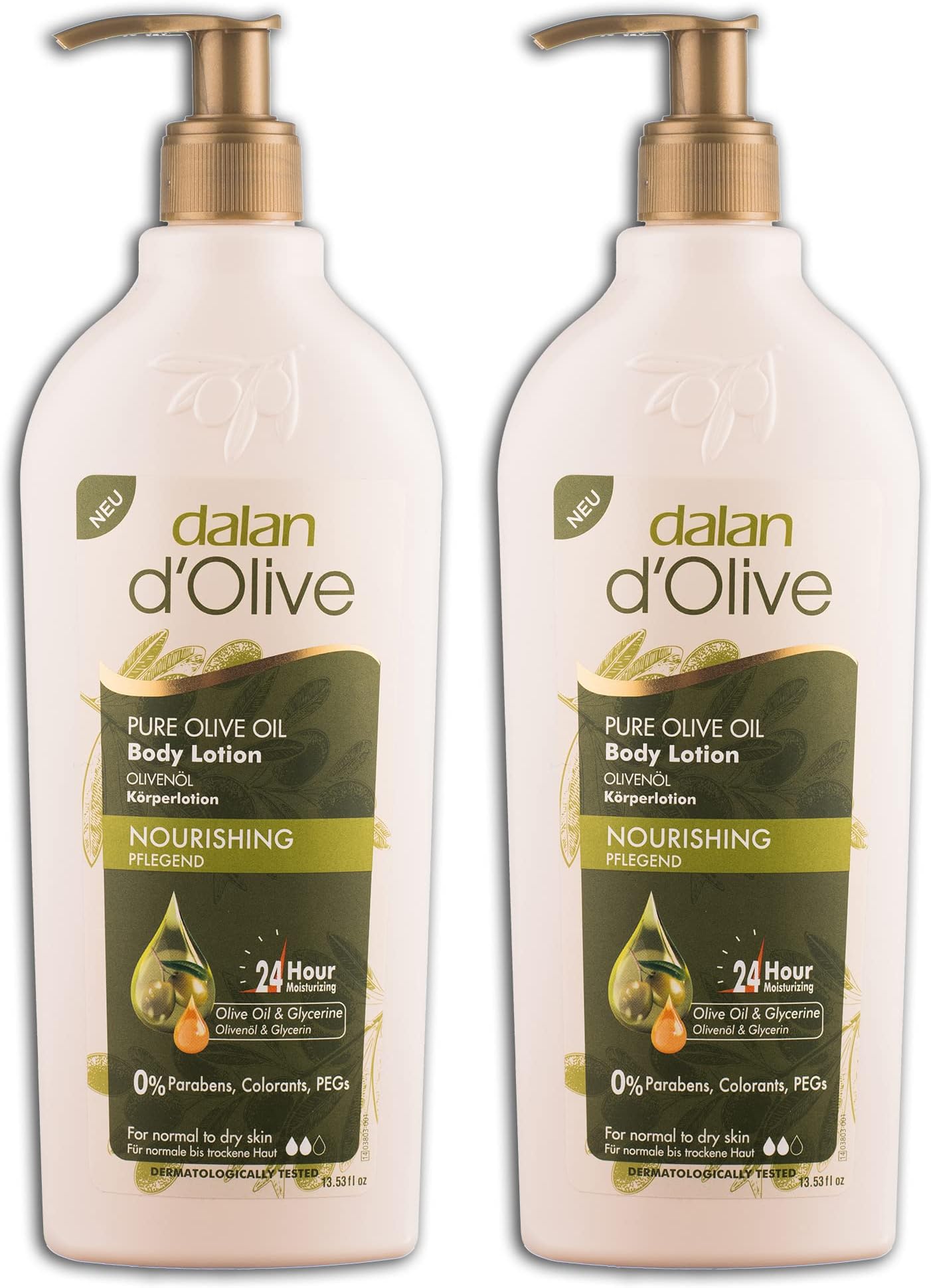 Dalan d'Olive Body Lotion, 2 x 400 ml (Pack of 2)