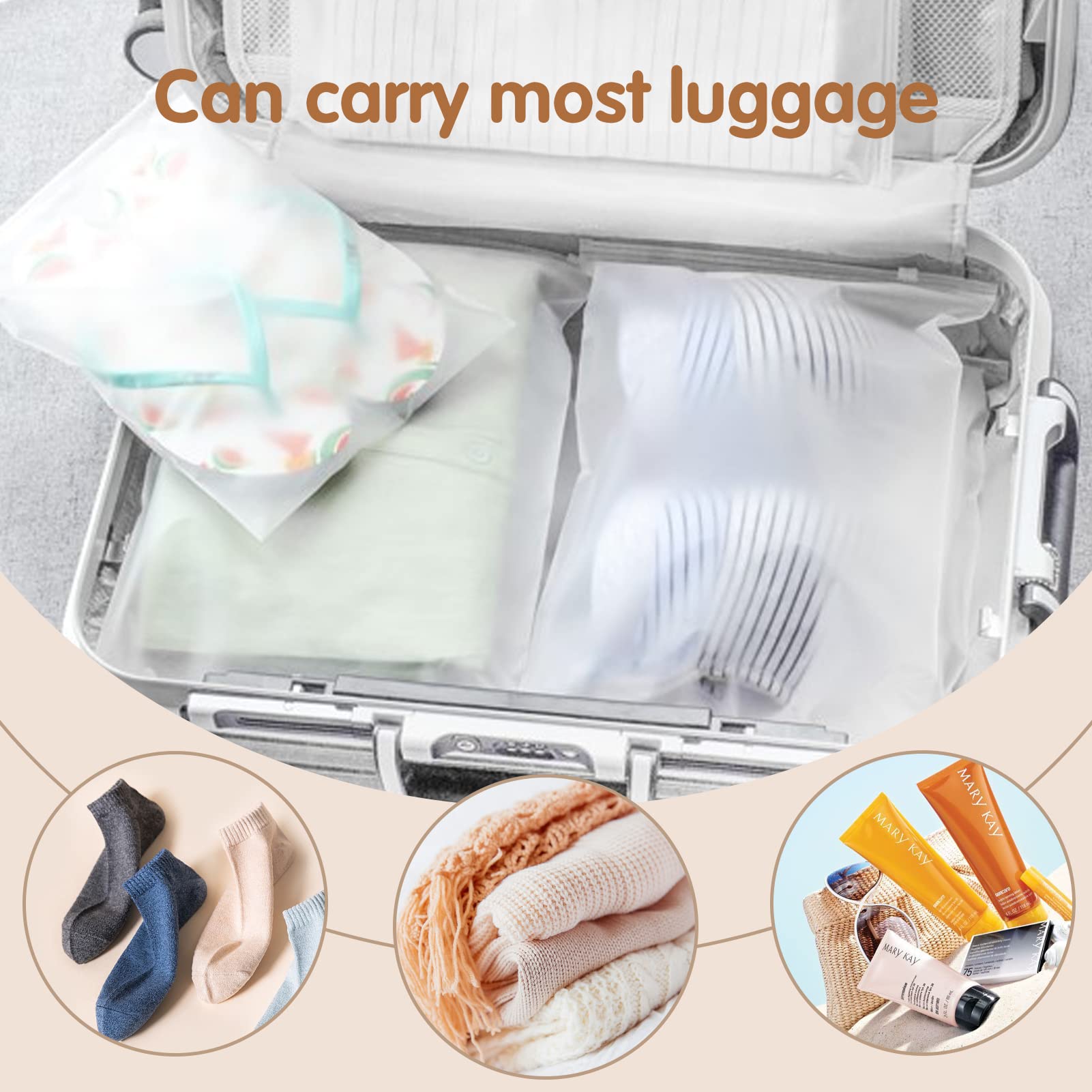 Buste Per Abiti Impermeabili, Set Sacchetti Trasparenti Per Vestiti, Risparmio Spazio Per Viaggio E Armadio, Per Biancheria Intima, Calze E Scarpe