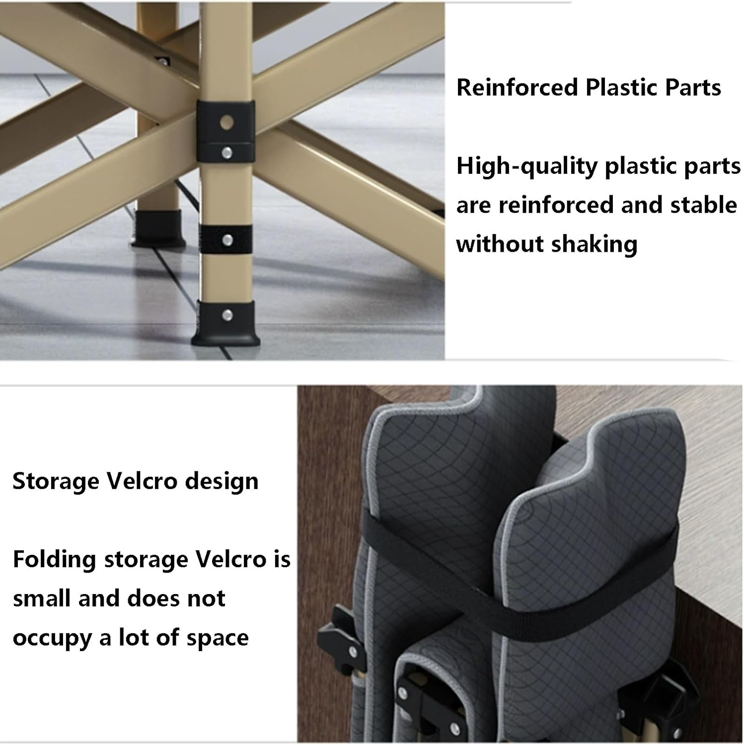 ZIRIA Outdoor Portable Simple Camping Lounge Chair, Multifunctional Office Single Lunch Break Lounge Chair, Portable Garden Leisure Lounge Chair, Comes with Blackout Eye mask, Reinforced Bracket