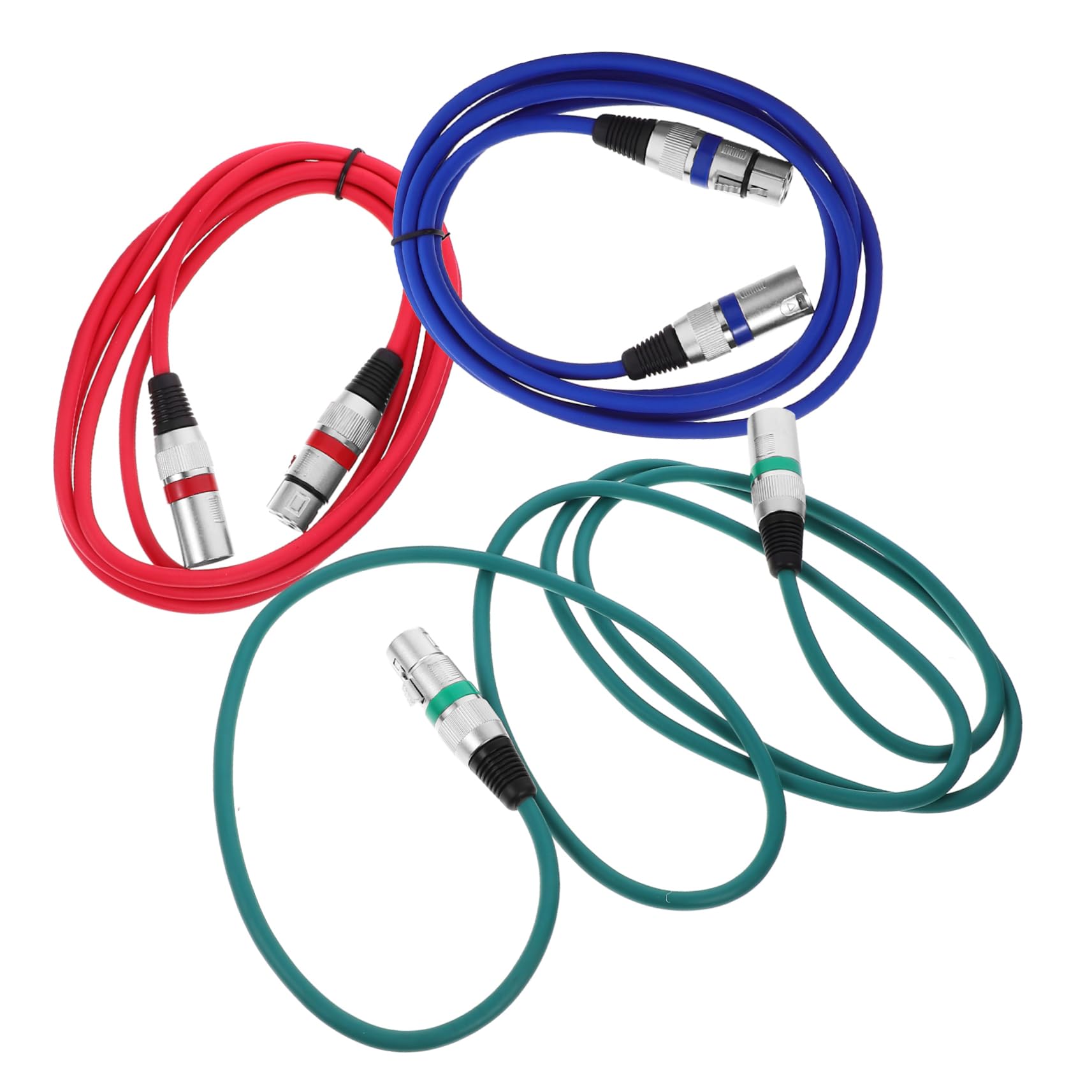 4 Set Cavo Xlr Connettore Maschio Per Microfono Design Core Trasmissione Audio Affidabile Per Attrezzature Audio Professionali 3 Pezzi*4