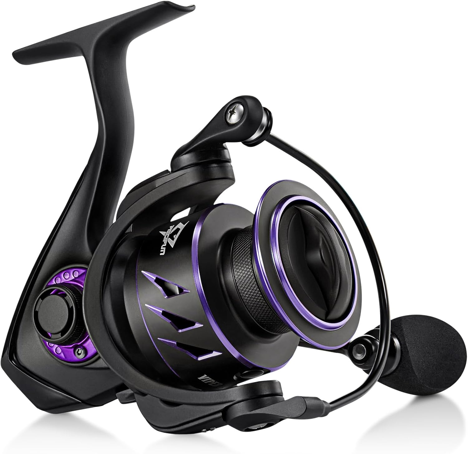 Piscifun Viper X Spinning Reels, Carbon Fiber 33LBs Max Drag, 10+1 Shielded BB, Saltwater Freshwater Spinning Fishing Reel, 5.2:1/6.2:1, 500, 1000, 2000, 3000, 4000, 5000 Series