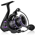 Piscifun Viper X Spinning Reel, Ultralight 6.2:1 High Speed Spinning Fishing Reel, 10+1BB, Carbon Fiber 33 LB Max Drag, 2000 Serie, Purple
