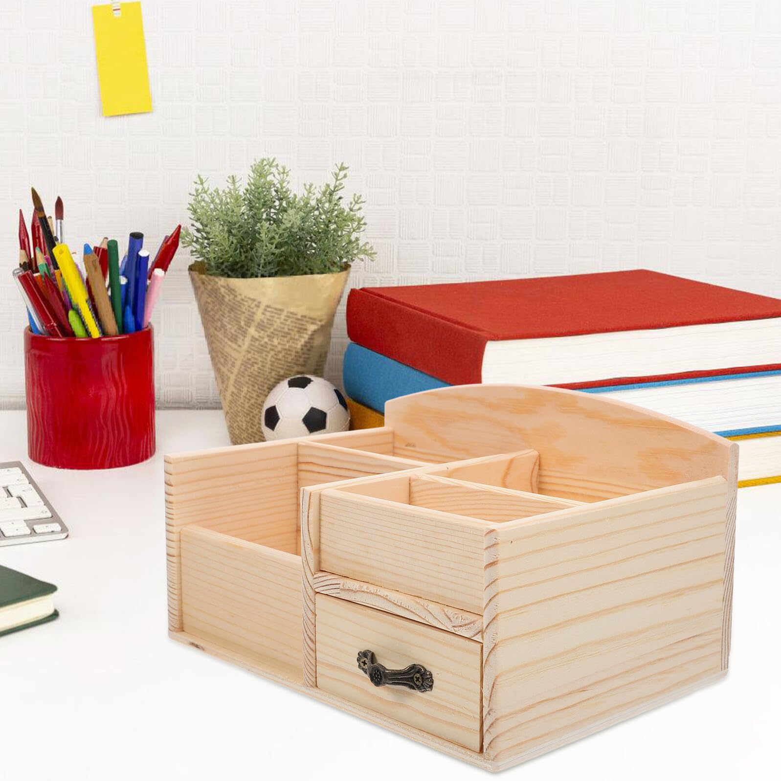 DOITOOL 2 Pezzi Organizer Scrivania Cassetto Scaffale Piccolo per Cancelleria e Oggetti Vari per Ufficio Studio e Casa Design e Capacità Ampia