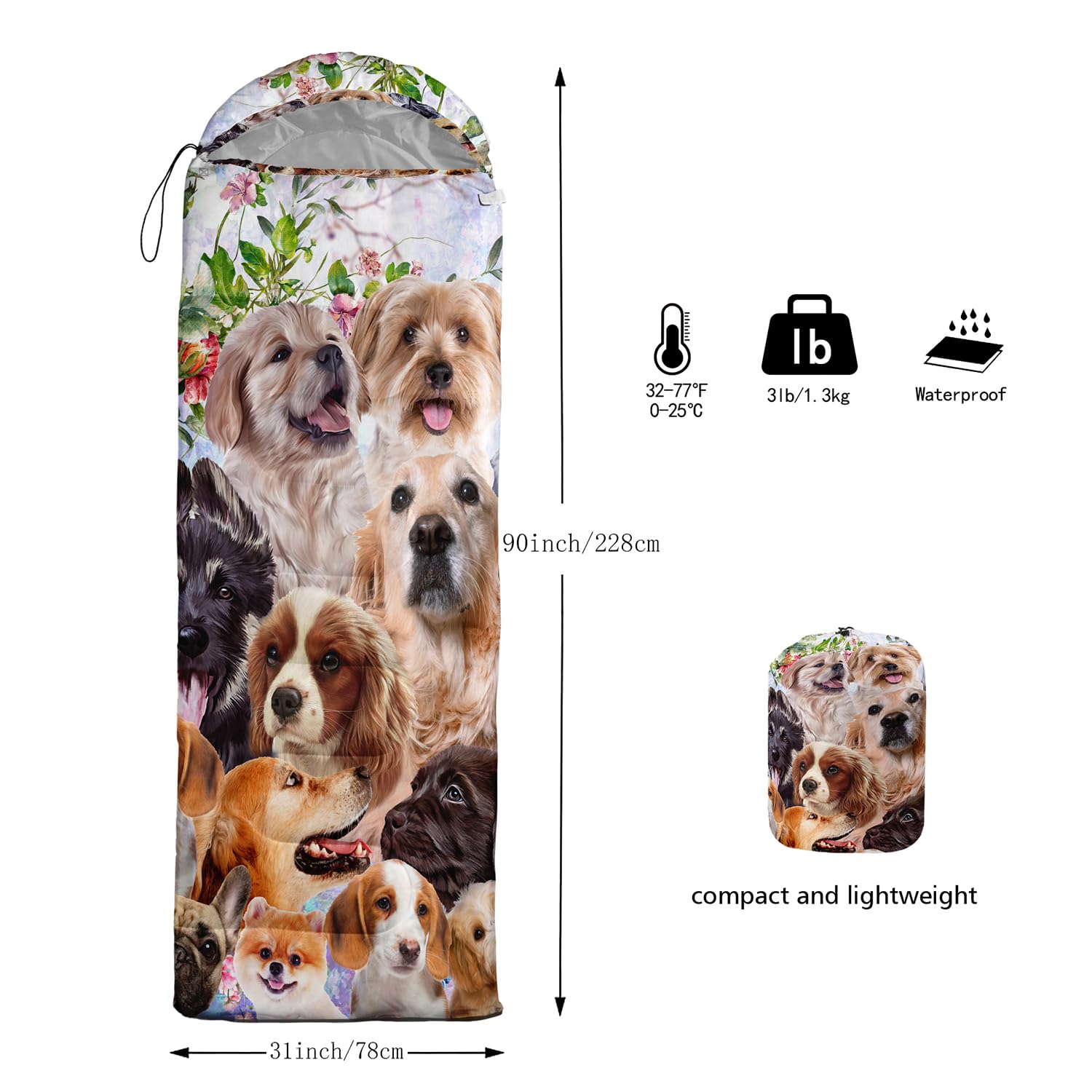 CVHOUSE Camping Sleeping Bags - Warm & Waterproof -3 CVHOUSE Camping Sleeping Bags - Warm & Waterproof -3